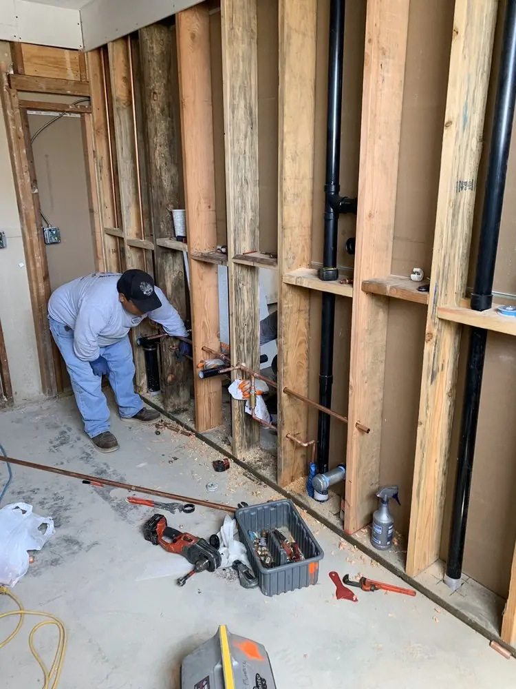 Commercial rough-in plumbing for Water Heater Replacement in Rio Lindo
